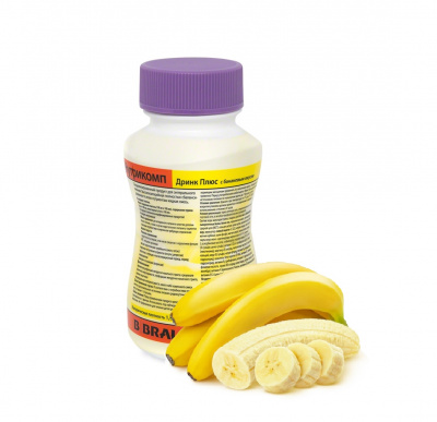 Нутрикомп Дринк Плюс банановый 200 мл. в пластиковой бутылке купить оптом в Калуге