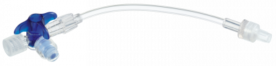 Кран 3-ходовой Дискофикс С с Сэйффлоу 360° синий линия 50 см купить оптом в Калуге
