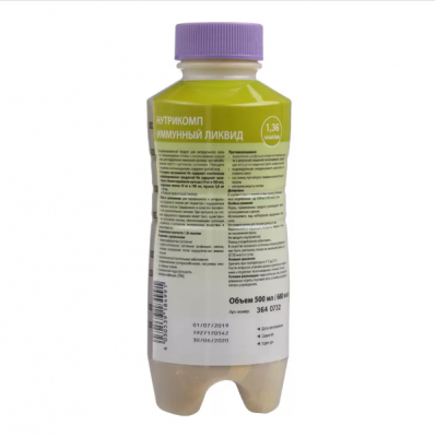 Нутрикомп Иммунный ликвид 500 мл. пластиковая бутылка купить оптом в Калуге
