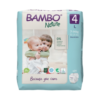 Эко-подгузники Bambo Nature 3 (4-8 кг), 52 шт купить оптом в Калуге